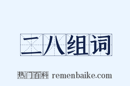 二八组词是什么意思的图片